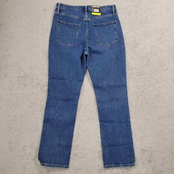 NEW Kirkland Signature Womens 6 High-Rise Straight Fit Jeans Denim - Picture 2 of 7
